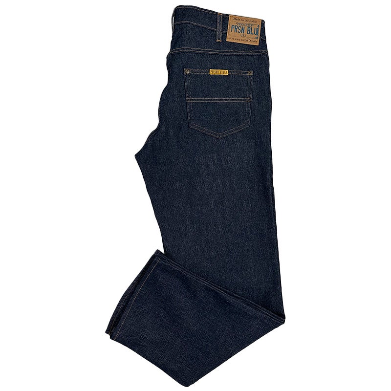 Prison Blues Relaxed Fit Jeans, Rigid Blue (5 Pocket) Correction