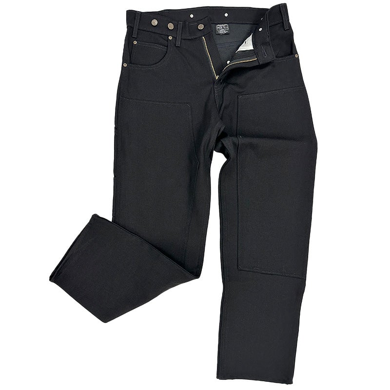 ★韓国人気★Surgery★rebuild double knee jeans 'black' surgery double knee double jeans 'black'